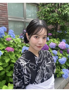 ソノ(sono) 浴衣　着付け　ツイン　おだんごヘア　ひつじヘア
