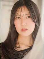 ベレッタ 楠葉店(veretta.)&nbsp;うざバング/無造作ウェーブ/ミディアムロング/アッシュベージュ