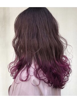 ヘアー アイス カンナ(HAIR ICI Canna) ピンク×裾カラー