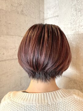 ヘアサロン アプリ(hair salon APPLI) ピンクベージュショートボブ