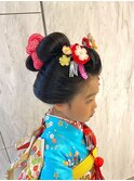 七五三 7歳 人気の伝統的な”新日本髪スタイル”