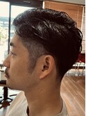 ツーブロック　　七三　オールバック　メンズ