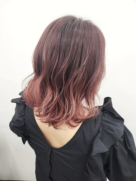 ゴットラトゥール(GOTTO LATOUR) ピンクブラウンカラー外国人風バレイヤージュハイトーンカラー