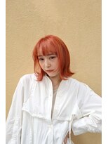 アレンヘアー 函館店(ALLEN hair) くびれボブ/外ハネボブ/オレンジブラウン