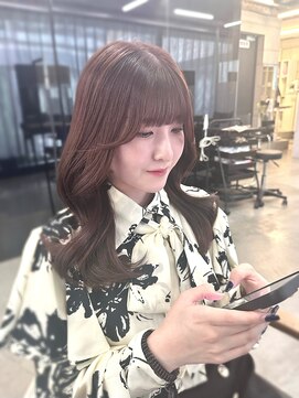 アリュウル 表参道(ALLURE) ピンクベージュ×くびれヘア◎ お顔周りカット！KAKO