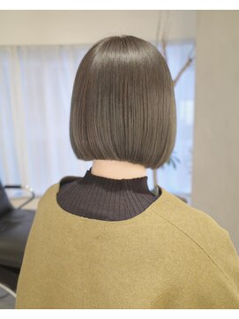 ガリカ 渋谷(Gallica) 【Gallica】ぷつっとボブ/大人ショートボブ/オリーブカラー