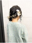 【Anli☆岩瀬萌】サイドあみおろし 卒業式アレンジ ゆるふわ