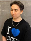 メンズハイライト アップバング オールバック マッシュ