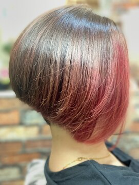 ティービーケー 鶴見店(TBK) 大人ショートヘア　ポイントカラー