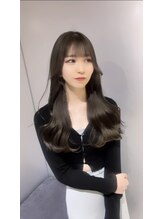 韓国ヘアー×ブリーチ無しダブルカラー【心斎橋/難波/なんば/髪質改善/学割U24/レイヤーカット/韓国風】