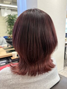 ウイ バイ ファースト 北四番丁店(u'i by first) 【白髪ぼかし】ハイライト&グラデーション/大人のピンクブラウン