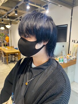 ダンボ(DUMBO) 【yosuke】ブリーチカラー/ネイビー/メンズウルフ/ウルフ