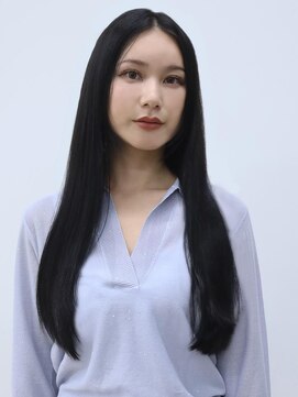 アース コアフュールボーテ 川中島店(EARTH coiffure beaute) ツヤ感黒髪ストレートロング