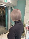 ぱつっとボブ×ミルクティーグレージュ【MOMOKA】