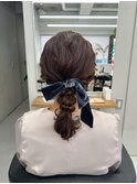 ボブヘアの編み下ろしアレンジ【清板】