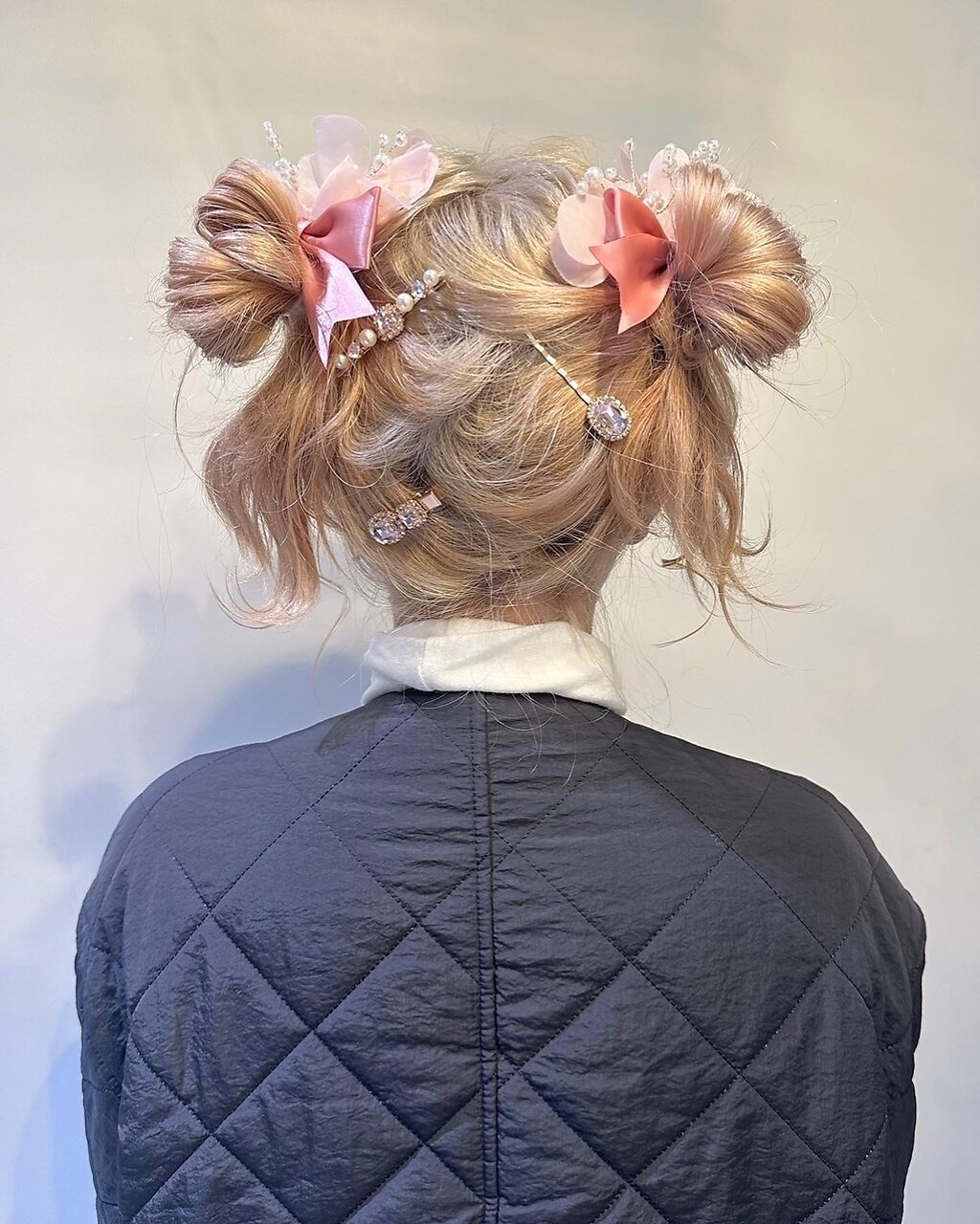 透明感ピンクベージュ/ブリーチ/表参道/女性美容師