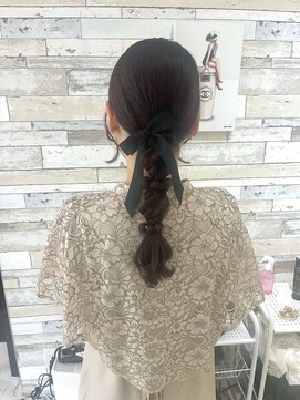 ヘアコレクション アンジュ(Hair collection Unge) リボン編みおろし＊