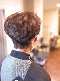 ひし形/白髪染め/ミセスパーマ/70代80代/ミセスヘア