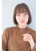 大人かわいいショートボブ/内巻きボブ/丸みショート