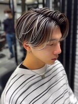 ディモアンド 表参道(Dimo&)&nbsp;xハイライト/ブルーブラック/スペインカール/スパイキーショート