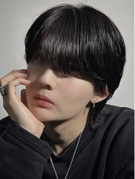 アイトーキョー 下北沢(AI TOKYO) 中性毛流れフェザーウルフ/メンズカット/下北沢