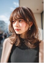 ダル 渋谷/表参道(DAL.)&nbsp;顔周りカットハッシュカットダークブラウンワンホンレイヤー韓国