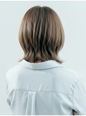 外ハネくびれミディ20代30代◎前髪なし大人韓国風レイヤー越谷