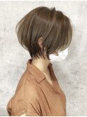 40代50代60代 ショート白髪ぼかし絶壁解消似合わせs