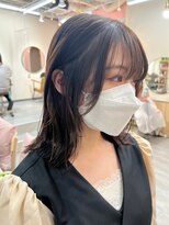 hyon myon/RISEbyREVO 綾瀬店【ヒョンミョン】&nbsp;ハッシュカット/デザインカラー/グレージュ[綾瀬駅/韓国ヘア]