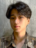 インブルーム(In Bloom) センターパート マッシュショート ツーブロック ビジネス 20代