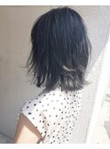 【Marl】ダークグレージュの切りっぱなしボブ♪
