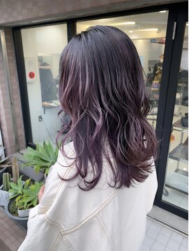 ステアケース 武蔵小杉店(stair:case) 【助川】　パープルピンクのグラデーション