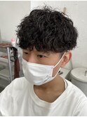 波巻きスパイラルツイストスパイラルパーマプードルパーマウルフ