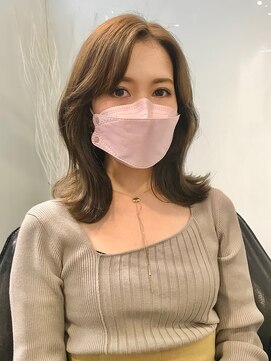 ラブクロムトーキョー オモテサンドウ(LOVECHROME OMOTESANDO) ペールベージュカラー☆大人かわいい美髪くびれヘア外ハネボブ