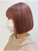【藤沢横浜】ボブ/ミルクティーピンク/ミルクティーブラウン