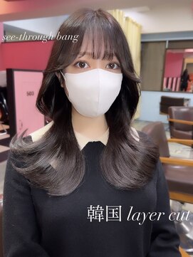 チェルシー 梅田(CHELSEA) 韓国レイヤーカット/韓国くびれヘア/大阪/梅田/西梅田