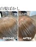 育てるカラー【白髪染めリタッチ＋表面のハイライト】+FAVON　￥10.000⇒9,000