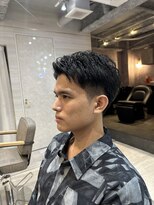 エルバイラビス 大宮(elu by lovis)&nbsp;【SYUYA】アップバングショート/刈り上げ/アッシュブラック