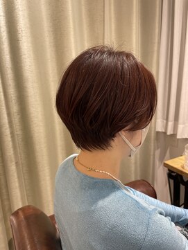 アンス 大阪梅田(ANs.) 20代 30代 40代 ショート ブルーグレージュ ひし形ショートボブ