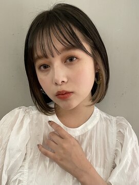 アイヴィ 表参道(IVY) ベージュイヤリングカラーミニボブ【肥田亜沙美】