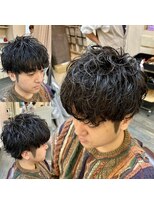 銀座マツナガ 浅草店 10代20代30代ツーブロックマッシュスパイラルパーマ