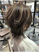 【 ウルフカット × ベージュ × ハイライト 】浅野美紀