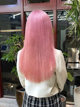 ヲタク(wotaku.) ペールピンクホワイトカラーハイトーントリプルカラーブリーチ