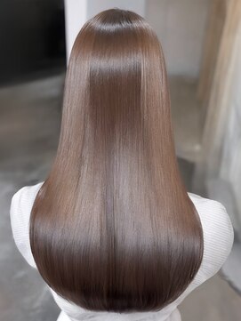 ワンデイ 表参道(oneday) 20代30代大人可愛い髪質改善グレージュストレートロング透明感