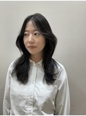 レイヤーカット韓国風ストレートアイロンセット波巻き風