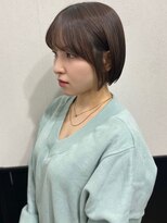 ラグナ(LAGUNA) 【ミニボブ×ブリーチなしラベンダーブラウン】