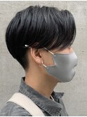 ナチュラルセンターパート七三分けニュアンスパーマカルマパーマ