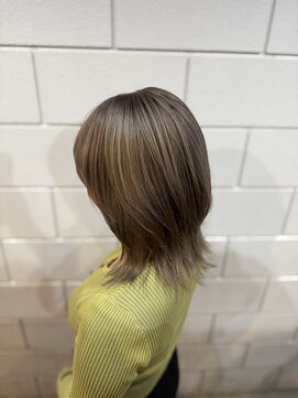 アルゴ 茅ヶ崎(ARUGO) 外ハネボブ/ホワイトブロンド/透明感カラー