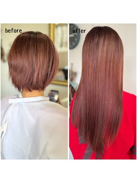 エクステンション キュー(extension Q) プルエクステ/ダイヤモンド毛質52cm(胸下)