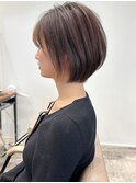 似合わせ ショート ボブ 30代 40代 小顔 新宿 ひし形 前上がり